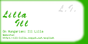 lilla ill business card